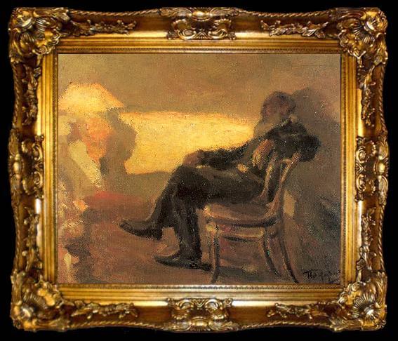 framed  Pasternak, Leonid Leo Tolstoy, ta009-2